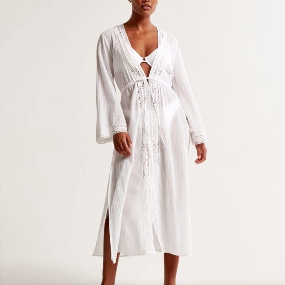 Abercrombie & Fitch Maxi Length Swim Cover - Up Dress XXS/XS NWT